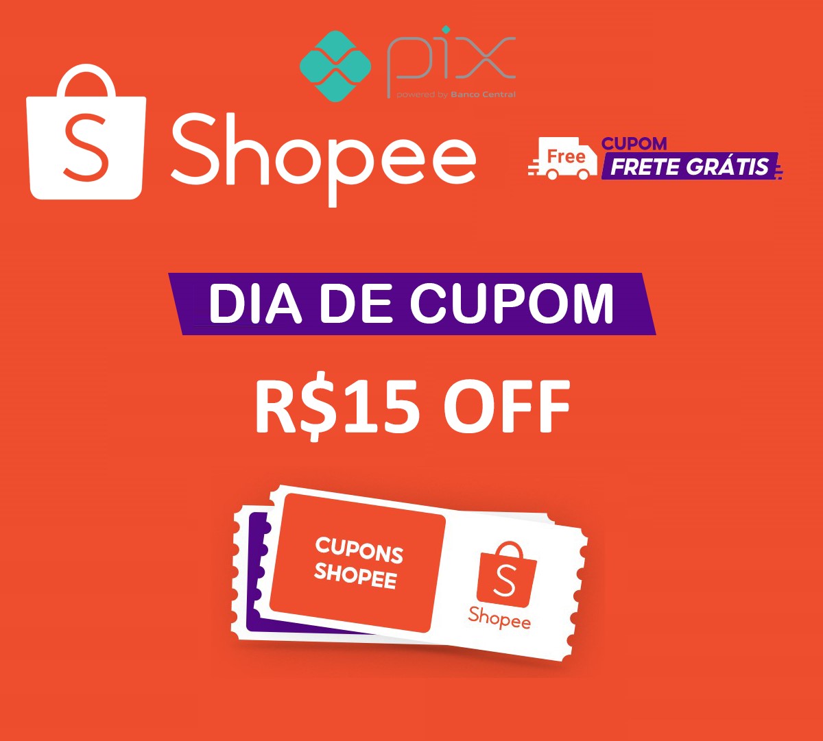 Cupom Frete Grátis Shopee atualizado e desconto pagando com PIX